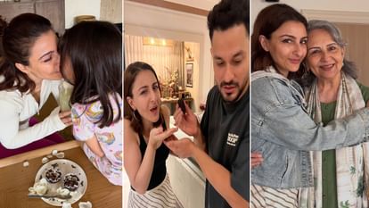 Soha Ali Khan: सोहा अली खान ने धूमधाम से मनाया अपना 47वां जन्मदिन, देखिए कौन-कौन हुआ जश्न में शामिल soha ali khan ceberated her birthday with mom sharmila tagore kunal khemu neha dhupia angad bedi many celebs