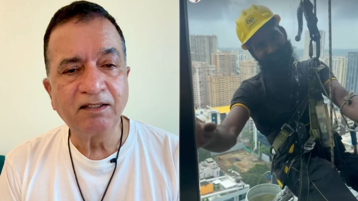 Vicky Kaushal father Sham Kaushal talked to cleaner video goes viral