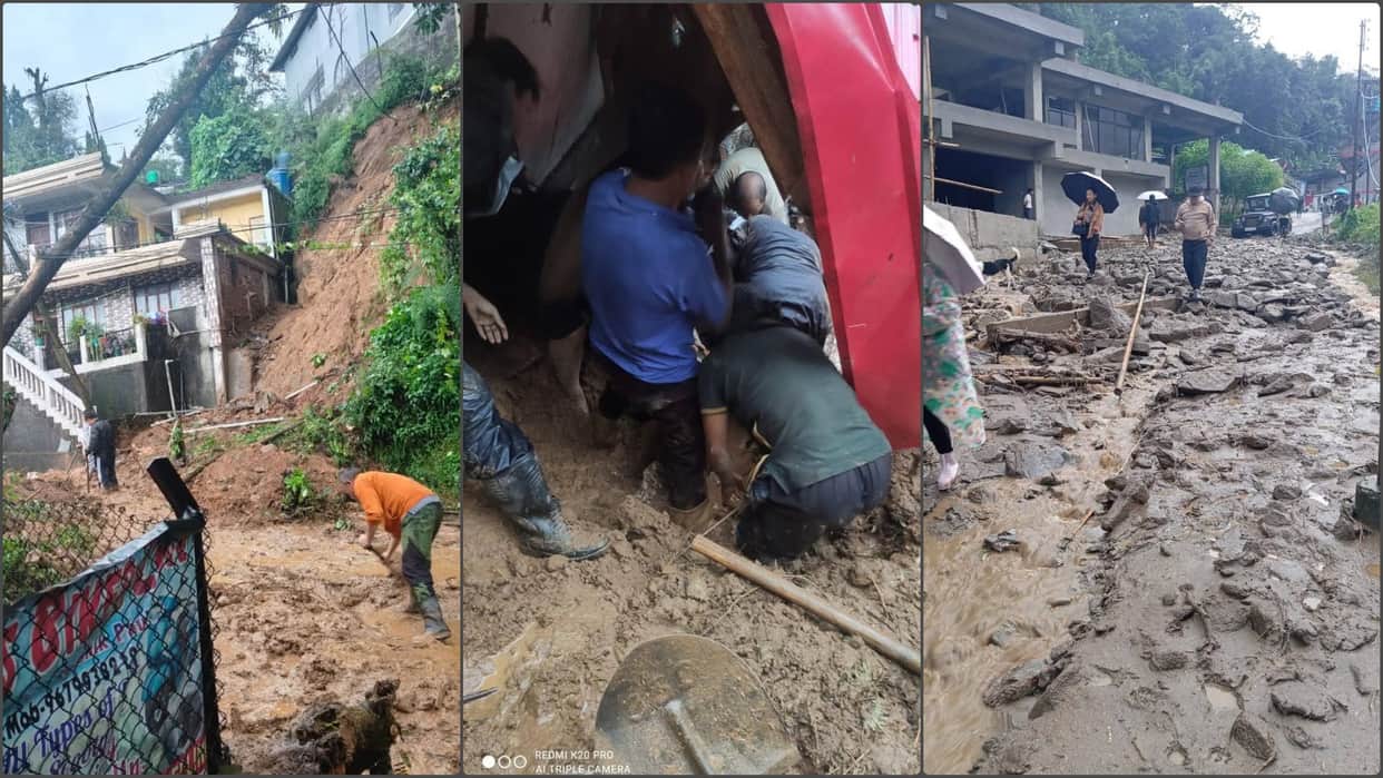 West Bengal: massive landslide in Darjeeling, bridge collapse many casualties