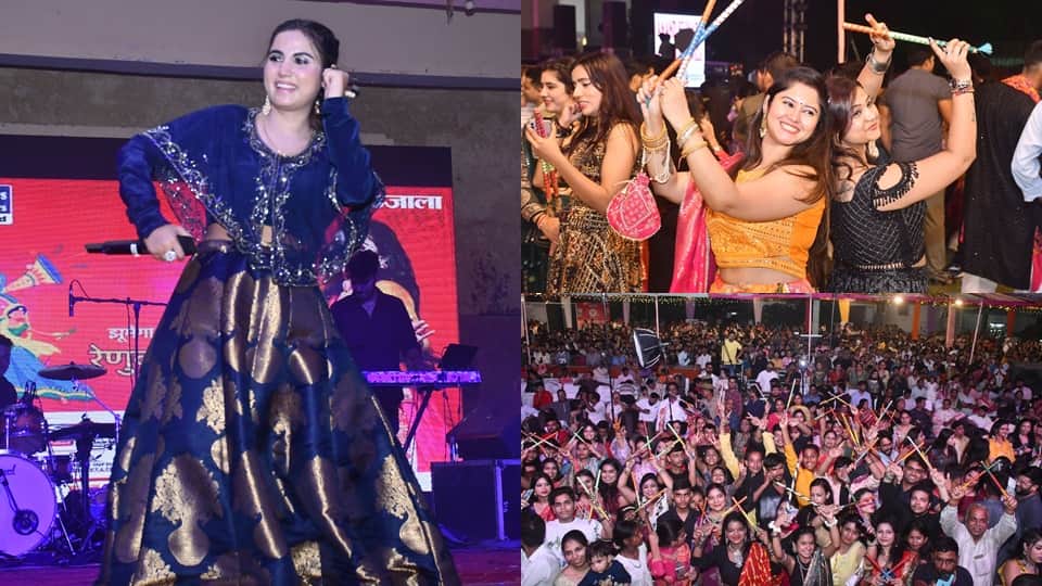 Dandiya Night: city of Brass danced to Renuka 52-yard dance; see pictures of the excitement