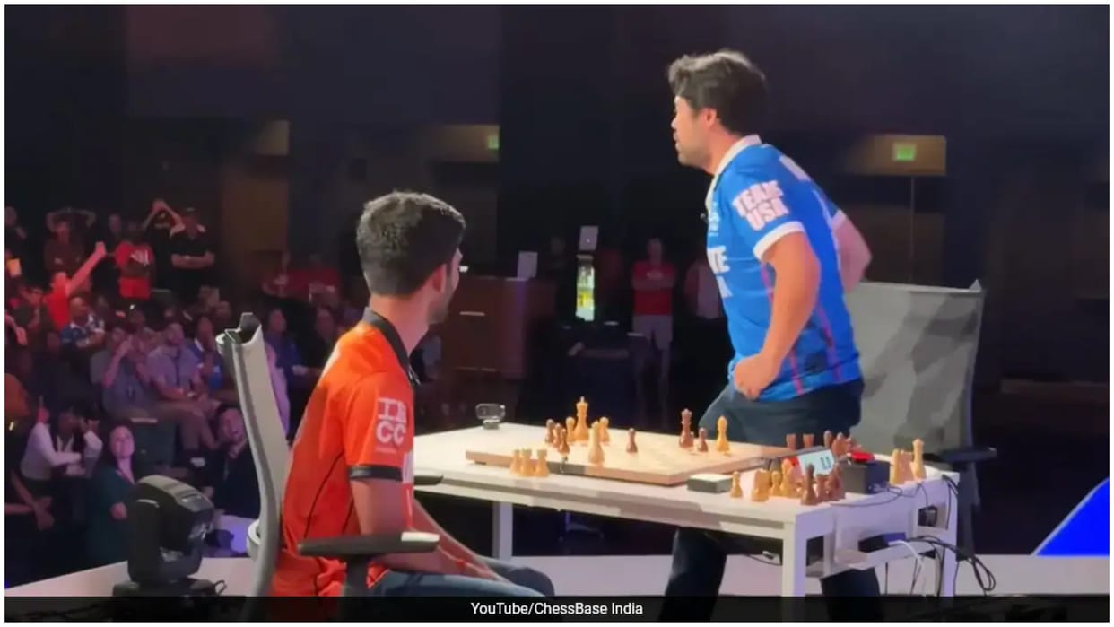 Hikaru Nakamura Throws D Gukesh’s King into Crowd at India vs USA Checkmate Event: Controversy Explained