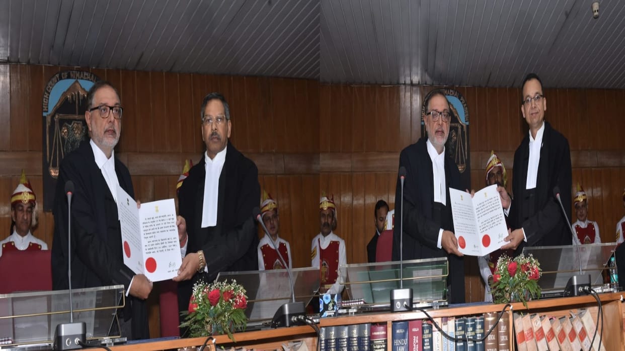 Two new judges took oath of office and secrecy in Himachal High Court
