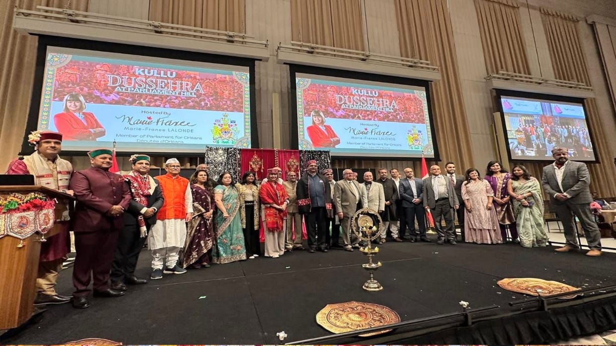Kullu Dussehra was celebrated in a grand manner in Canada, CM Sukhu extended his best wishes through a video m