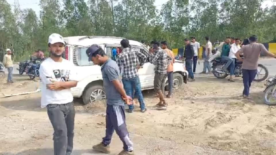 Saharanpur: Scorpio going to school overturned, seven year old child died, seven injured; the screams