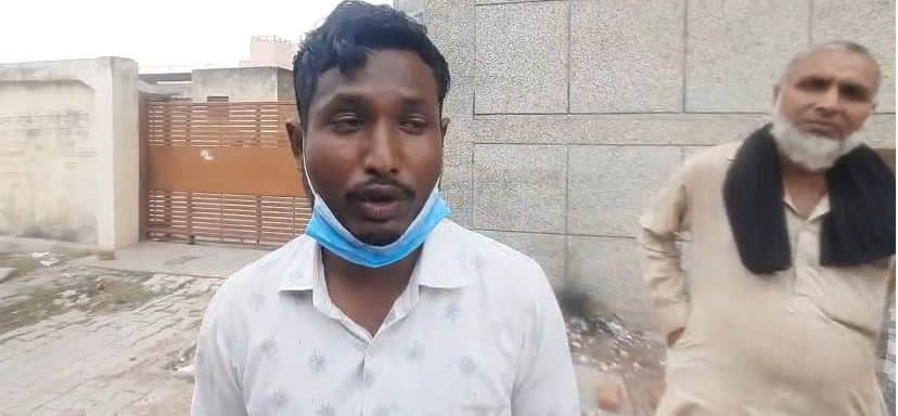 Eye gouged jaw broken face slashed young man preparing a funeral pyre at a crematorium given a painful death
