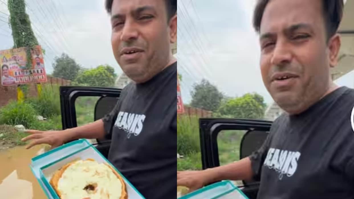 Puneet Superstars terror he ate Ghevar by dipping it in the drain the video went viral see netizens reaction