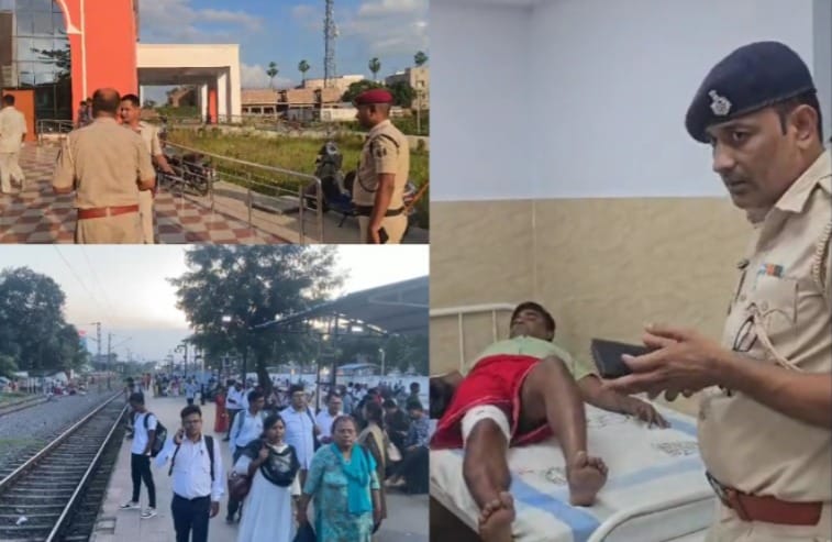 UP businessman shot at railway station, then robbed, stampede ensues Patna Crime News