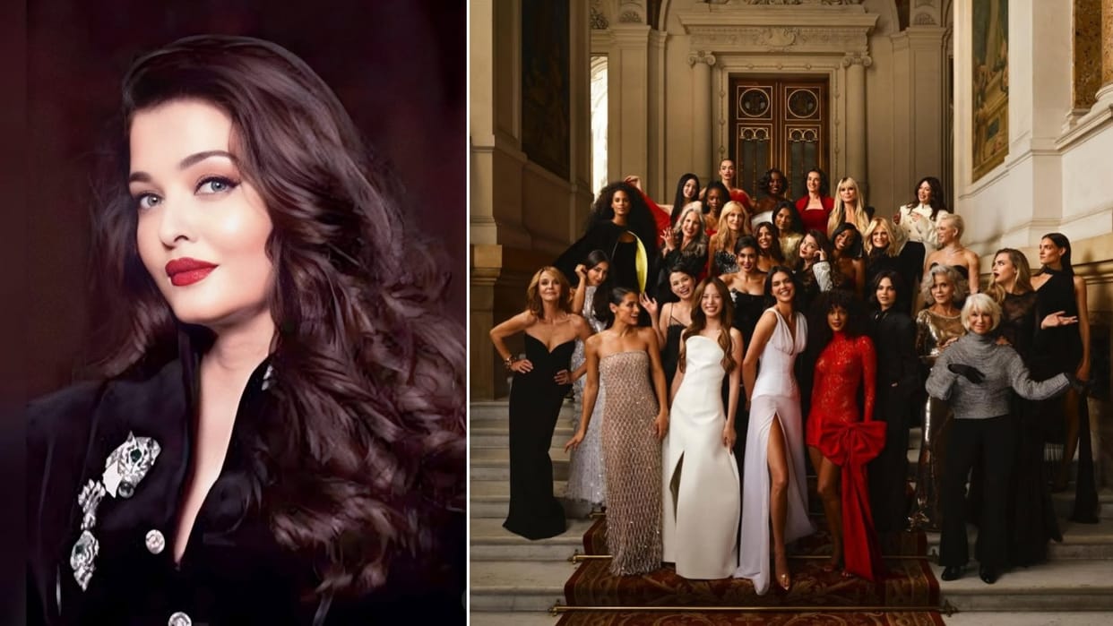 Aishwarya Rai Bachchan shares photos with Kendall Camila Heidi Klum Viola more at Paris Fashion Week 2025