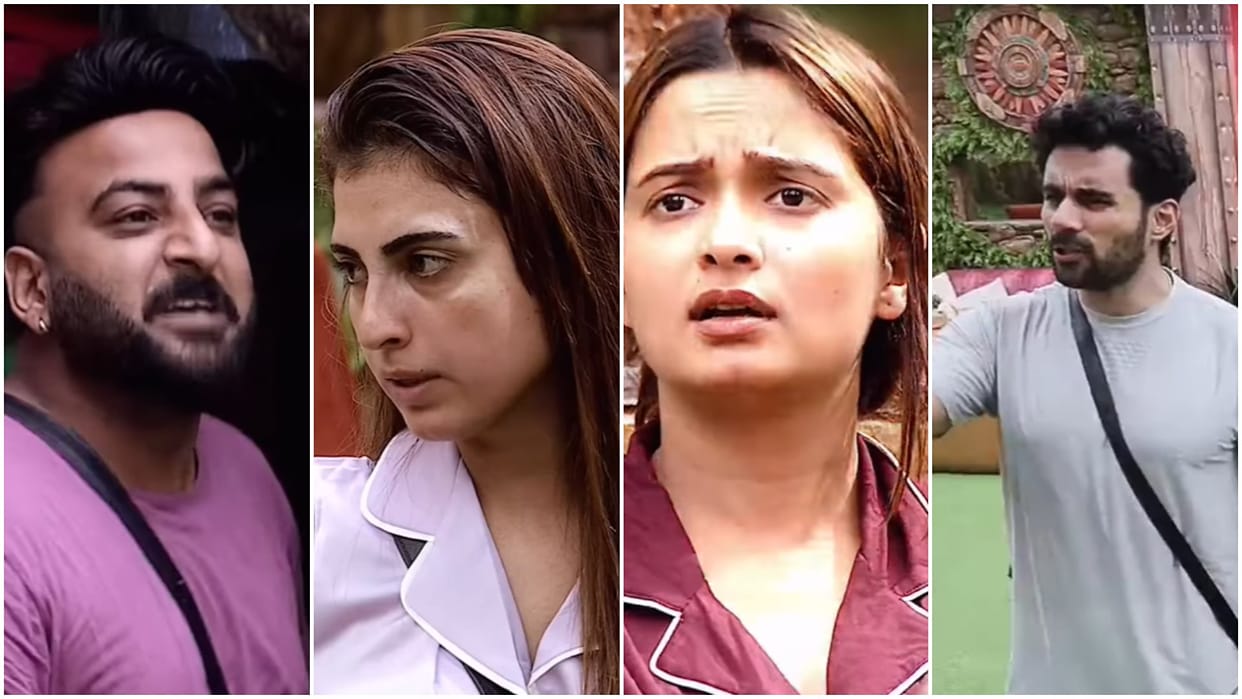 Bigg boss 19 new promo released contestants including neelam farhana abhishek shehbaz fight for lunch