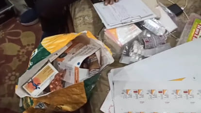 Kanpur: raid in search of drugs yielded counterfeit drugs worth five lakh rupees and 29 lakh rupees in cash