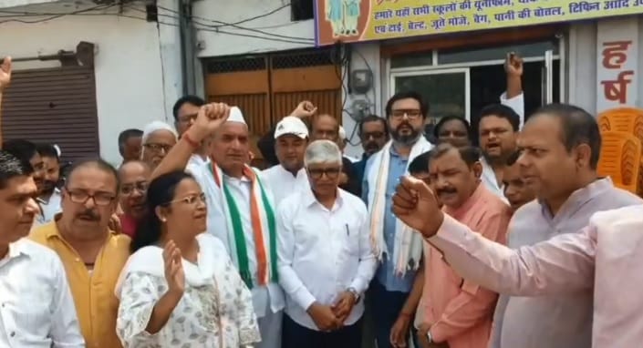 Kanpur Rajendra Gautam and Tanuj Punia said that the BJP is insulting and harassing the Dalit community