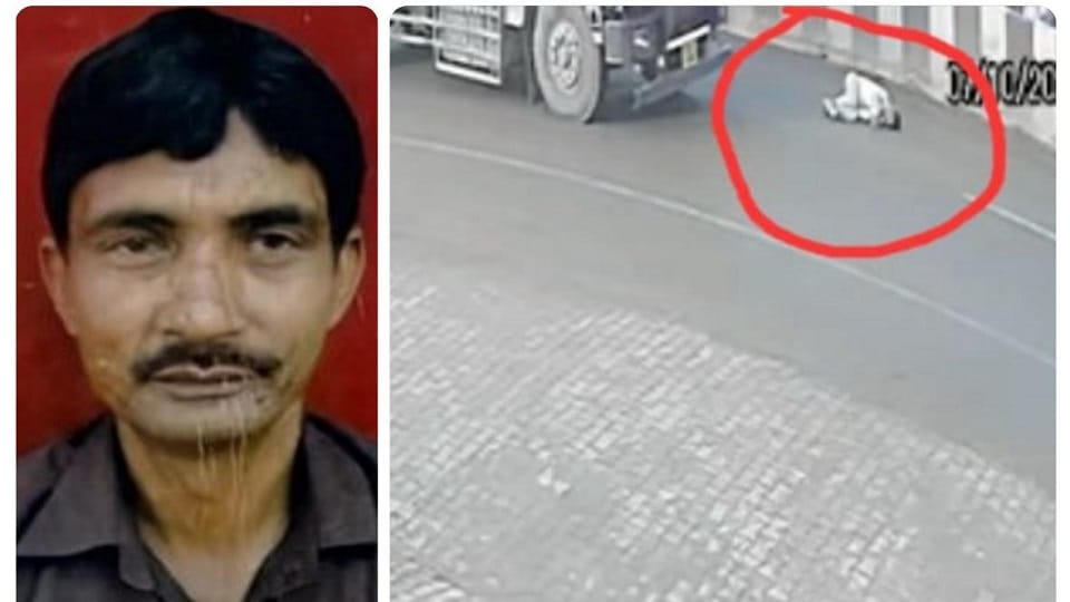 Baghpat: The driver did not stop the truck even after crushing a retired DU employee, died after being dragged