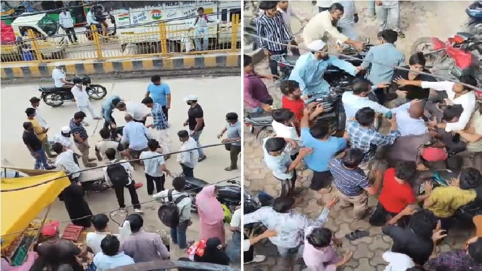 Heated argument broke out between garment shopkeeper and his customers in Ghaziabad