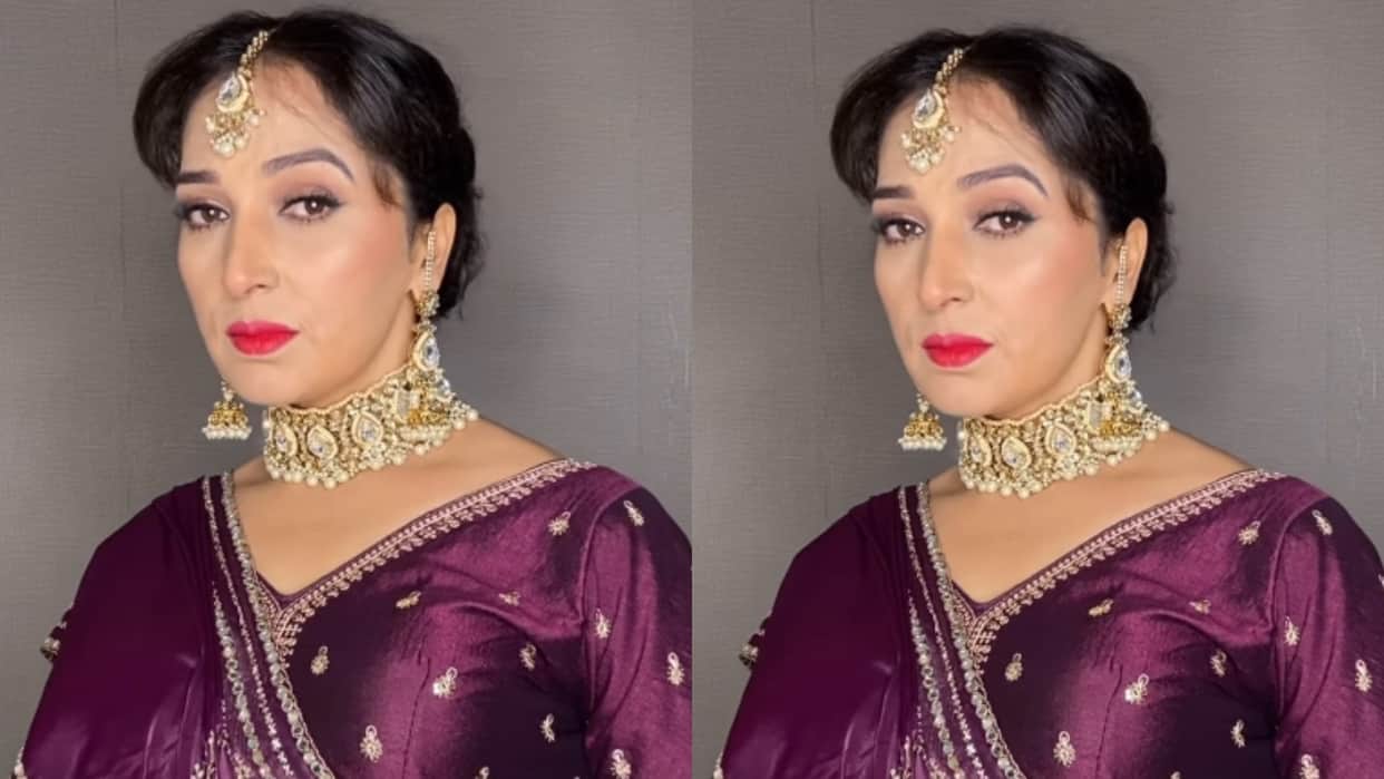 Madhuri Dixit lookalike makes a reel on Didi Tera Devar Deewana Song Video goes Viral on Internet