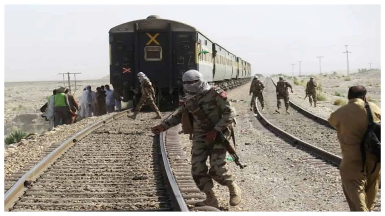 pakistan baloch rebels massive explosion on jaffar express derail multiple coaches