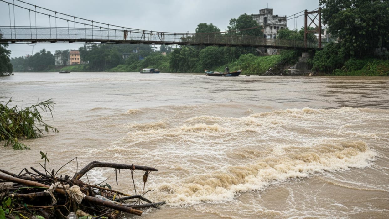 West Bengal 65-year-old woman swept away by Damodar river rescued 45 km downstream