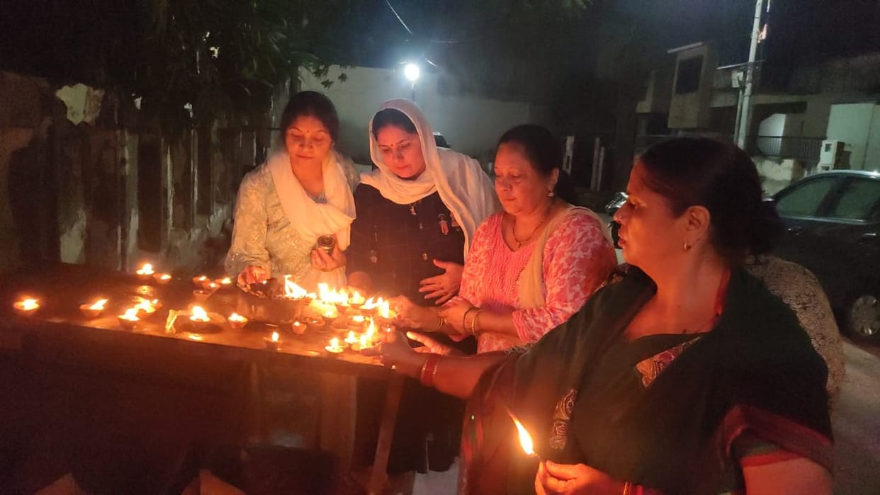 Sharad Purnima Jagannath Temple illuminated with 2100 lamps