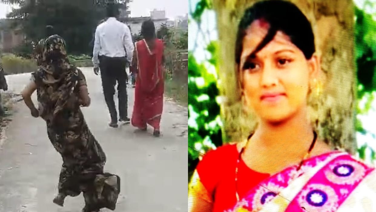 woman dies under suspicious circumstances parents chase in-laws with bricks in Shahjahanpur