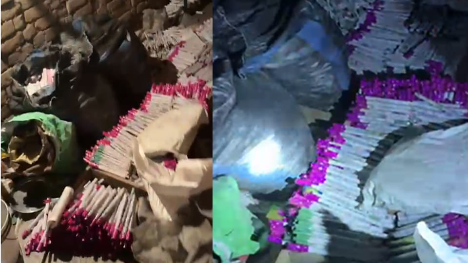 Banda: Police arrested two people manufacturing illegal firecrackers in a room on a farm