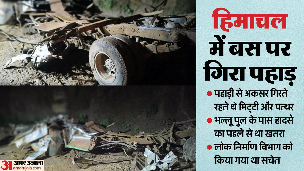 Bilaspur Accident Cracks appeared in the hill after rain administration was warned eight days ago In himachal