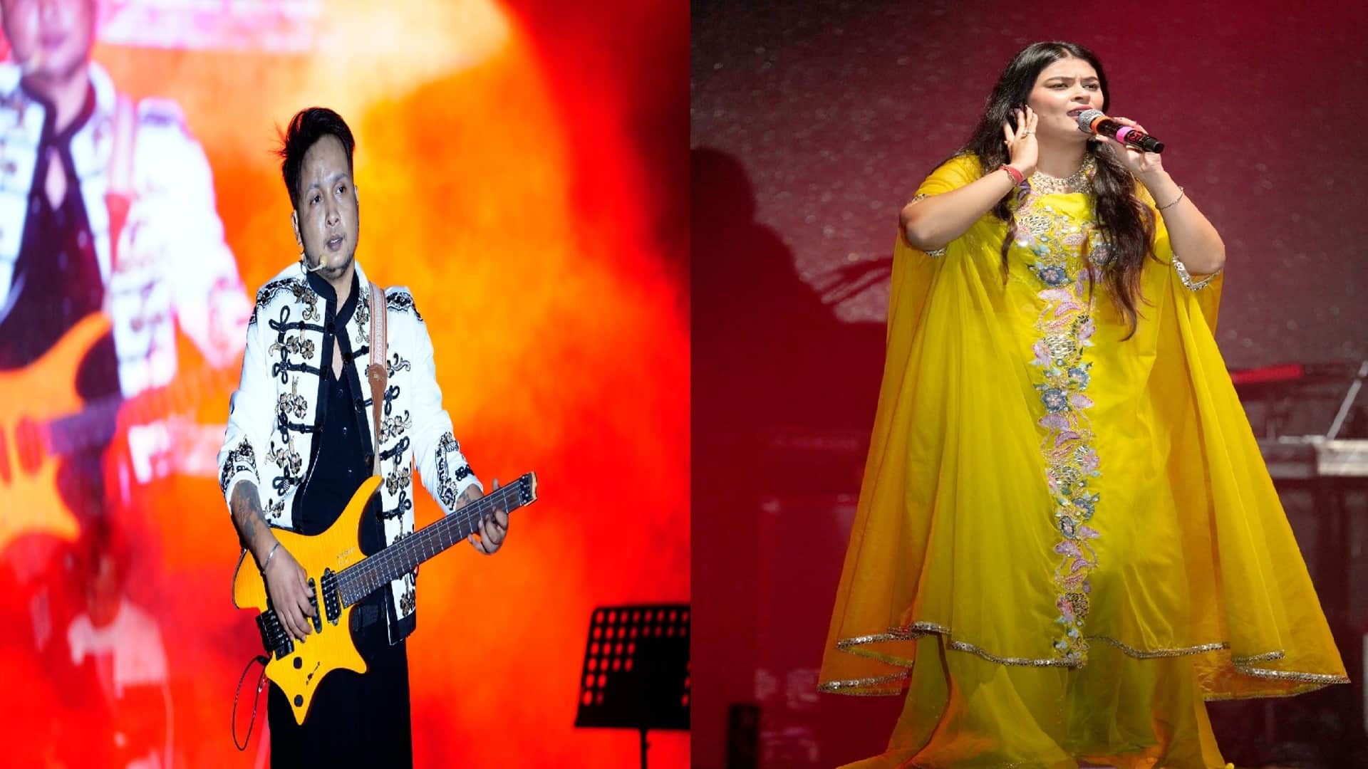 लालबाग मैदान में पवनदीप और चेतना की प्रस्तुति ने मंत्रमुग्ध किया