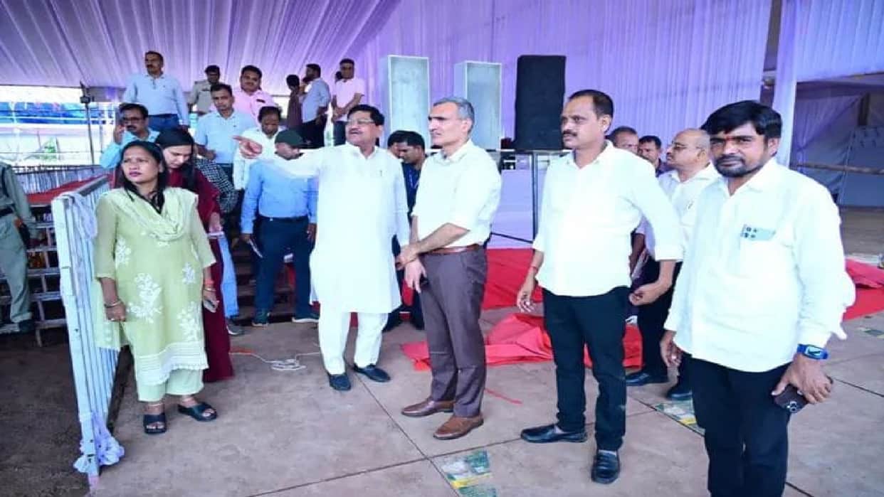 CM will gift Rs 119 crore to Bemetara tomorrow: Food Minister Baghel inspected the venue