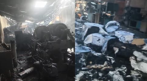 Kanpur massive fire broke out in dona pattal factory Six fire engines brought it under control