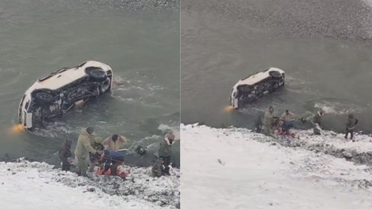 Six people, including five soldiers, injured as car falls into river at Kushal Mor in Drass