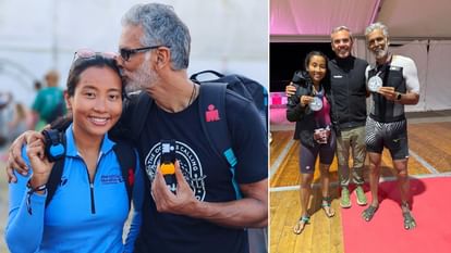 Milind Soman: मिलिंद सोमन ने पत्नी अंकिता को दी बधाई, बनीं आयरनमैन पूरा करने वाली पहली असमिया महिला milind soman praise wife ankita on becoming the first assamese woman to complete ironman