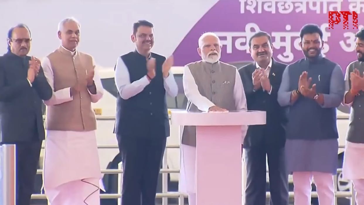 Prime Minister Narendra Modi speech in mumbai Navi Mumbai International Airport mumbai metro