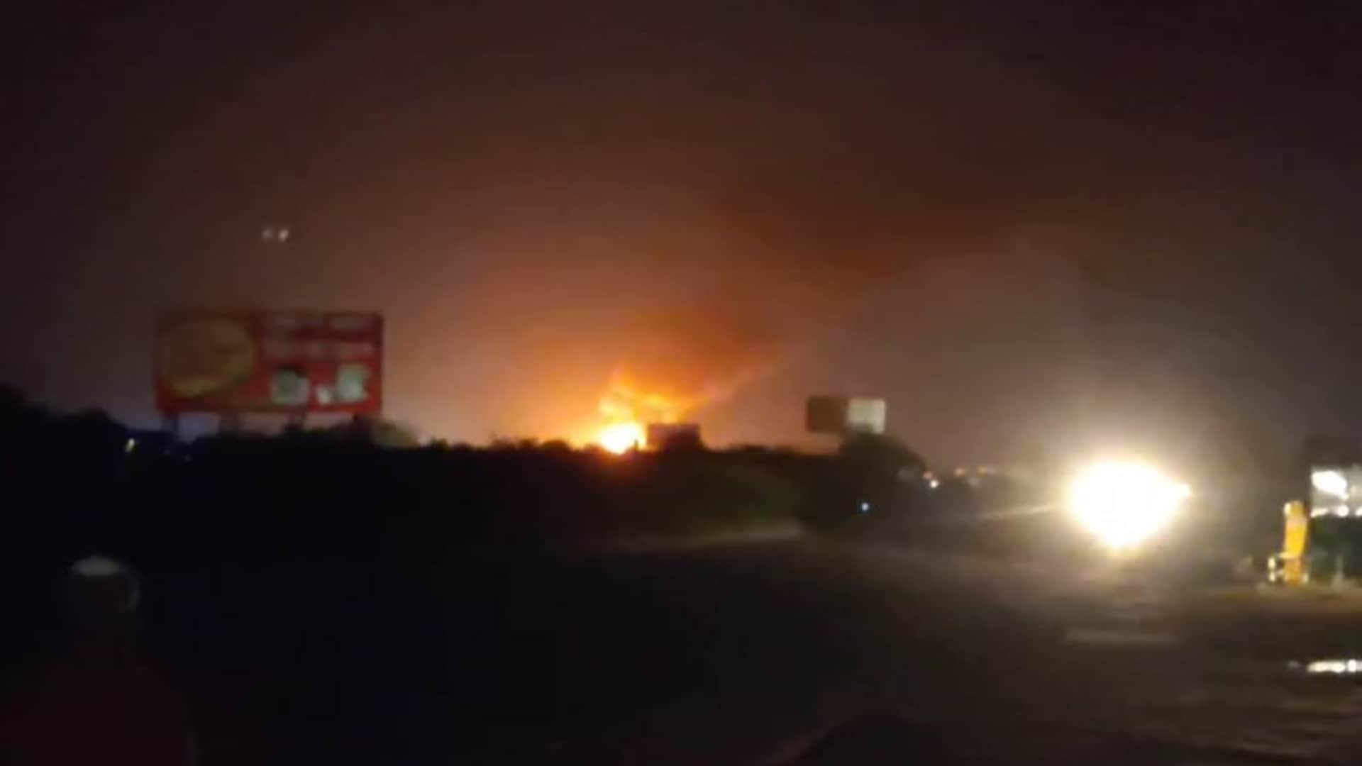 Jaipur Gas Cylinder Blast News Massive Explosion on Jaipur Ajmer Highway See in Photos