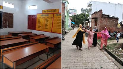 सूना पड़ा स्कूल का कक्ष, रोते-बिलखते मरीज के परिजन