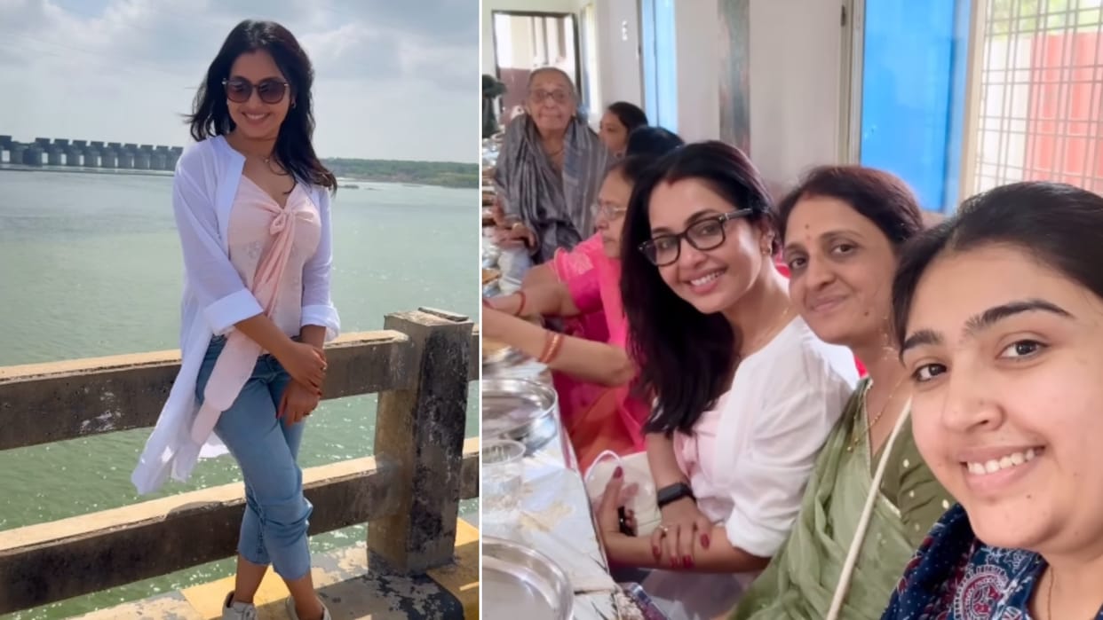 Bhabiji ghar par hain fame Shubhangi Atre viral video visited her village after 25 years