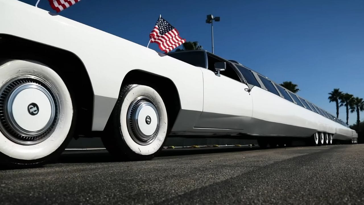worlds longest car the american dream helipad swimming pool golf course