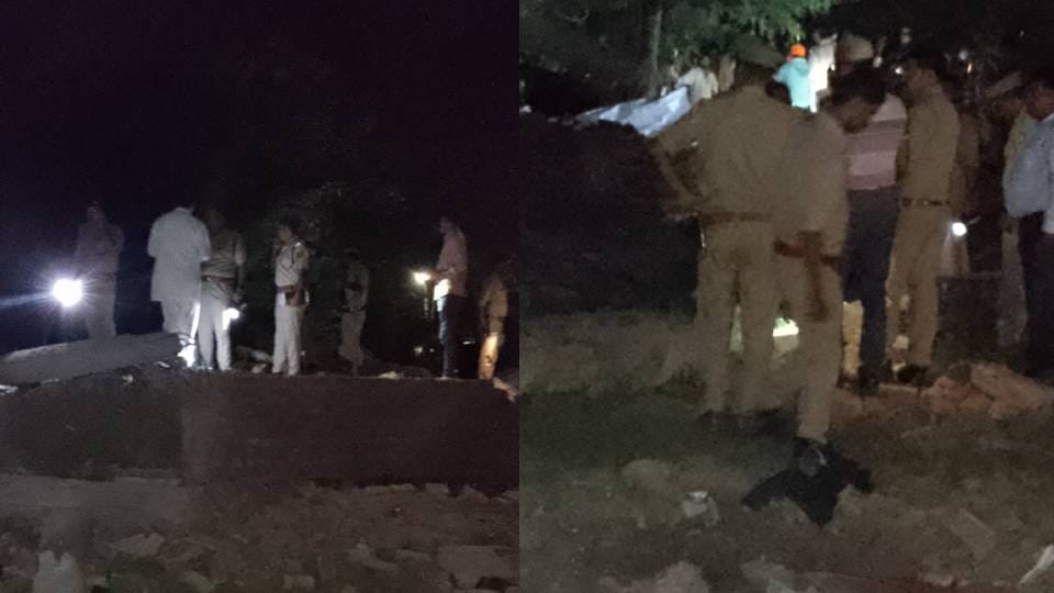massive explosion took place in house in Ayodhya killing five people buried under debris