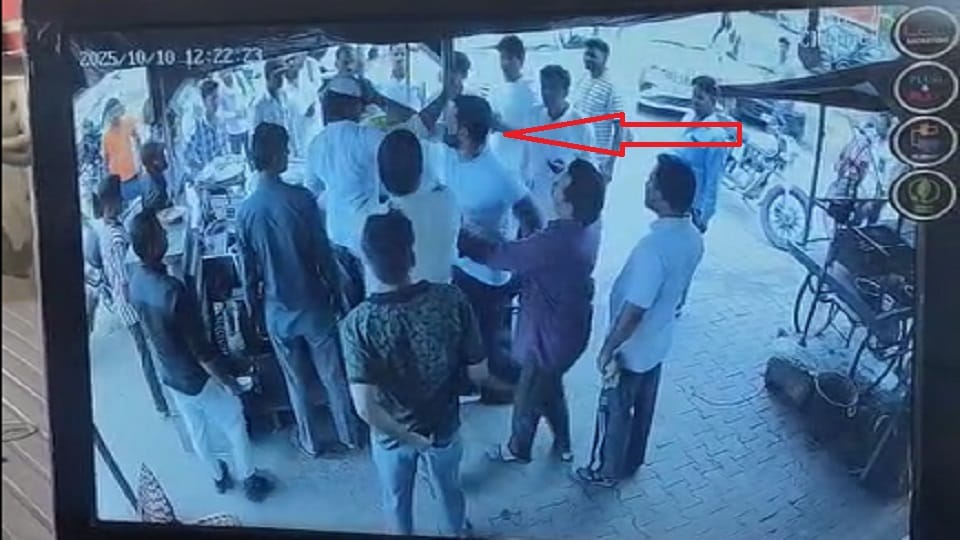 Uproar over biryani Four men beat up a youth at a Muslim dhaba watch video