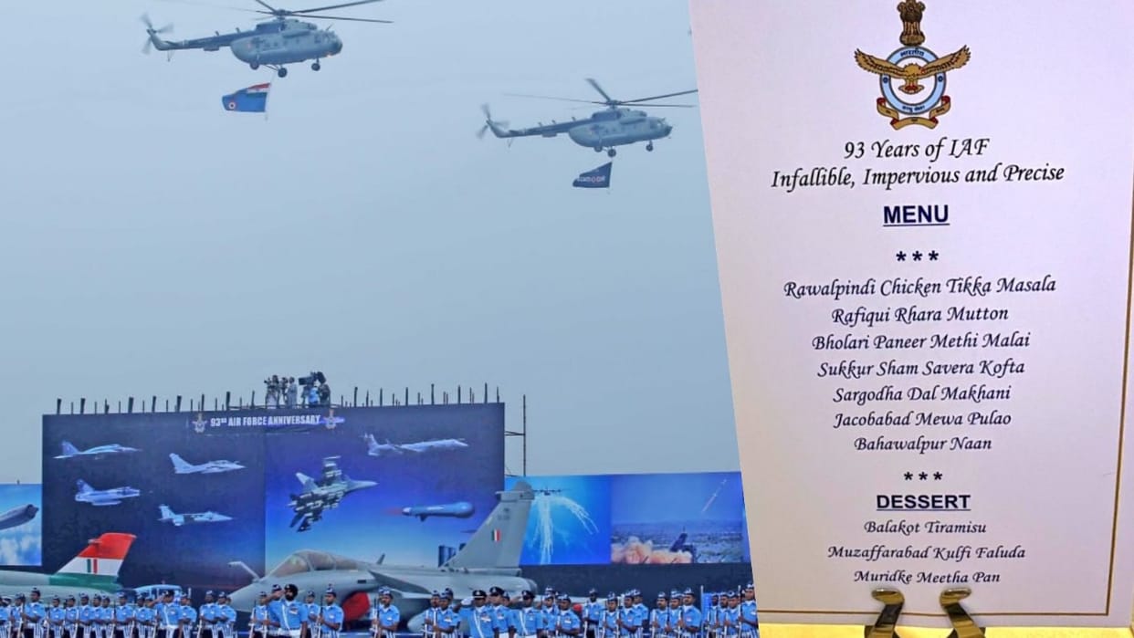 IAF Dinner Menu: Indian Air Force Serves ‘Taste of Victory’ with Dishes Named After Pakistani Airbases