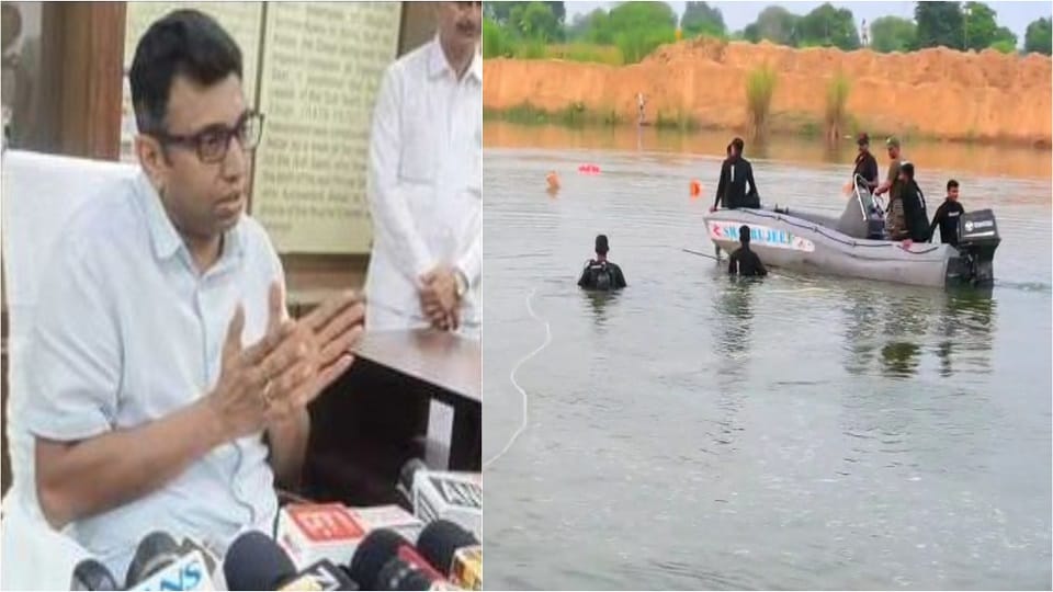 DM Arvind Mallappa Bangari calls Utangan river tragedy rescue