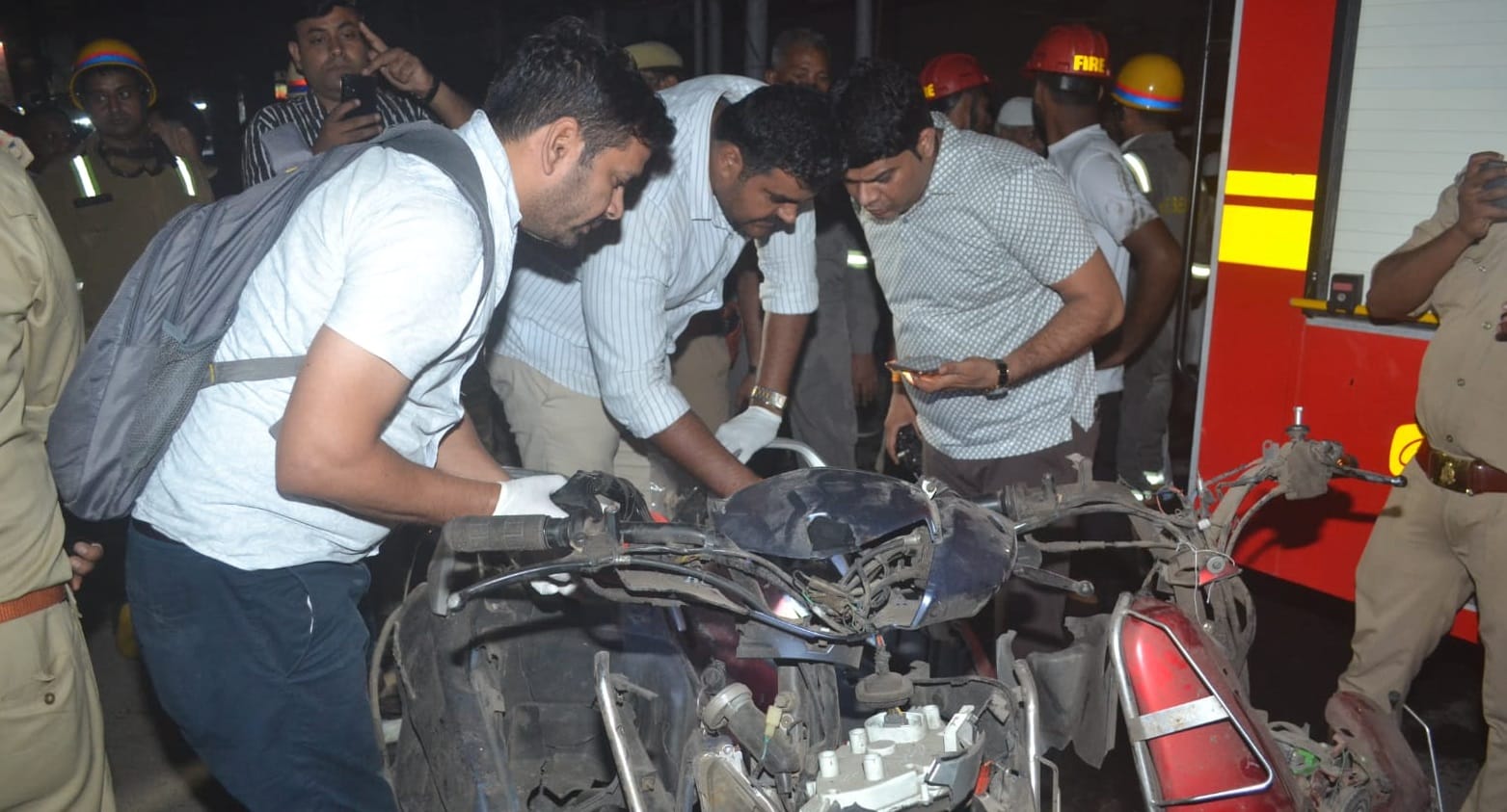 Scooter stolen during a fire at Hamraj Complex two years ago exploded