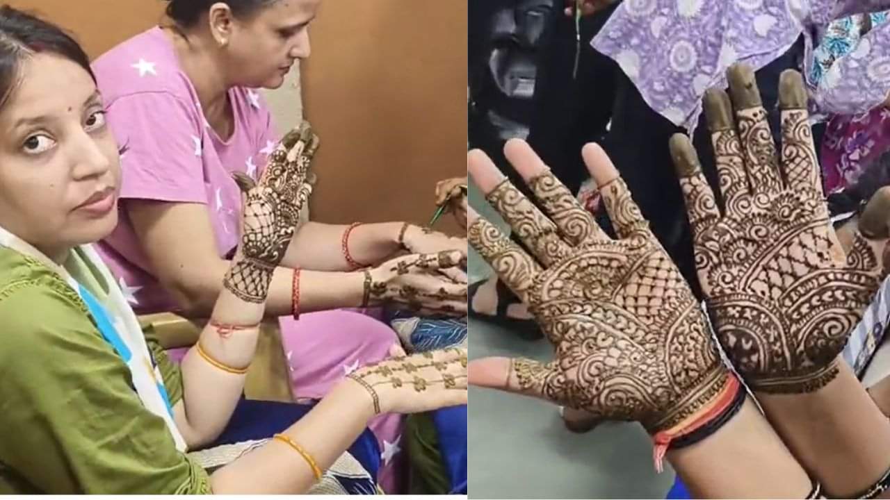 free mehndi festival organized in noida sector 122 before karva chauth festival