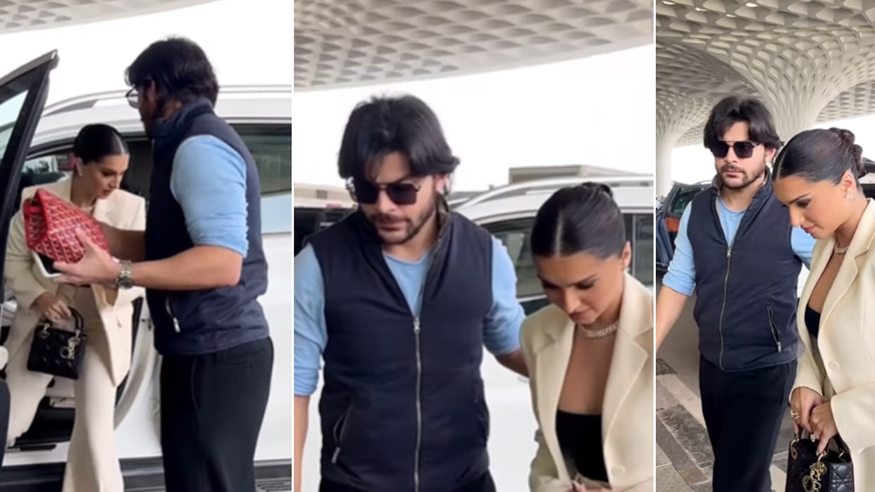 veer pahariya rumoured girlfriend tara sutaria video viral on social
