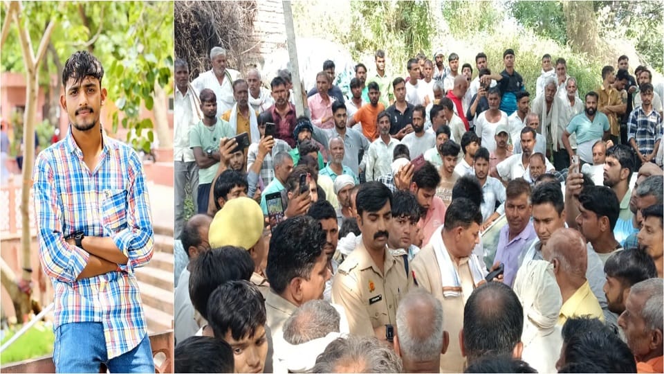Dead body of youth found hanging family members created ruckus