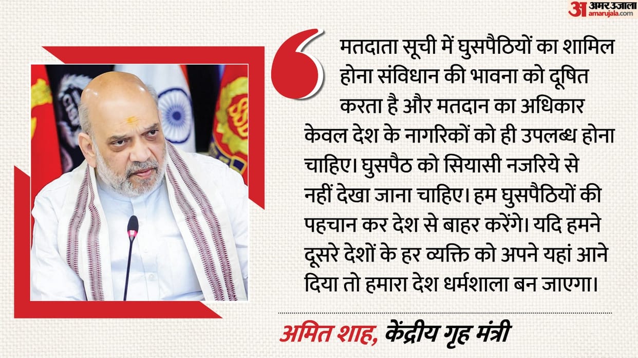 Amit Shah Election Commission Voter List SIR country will be dharamshala politics on Infiltration hindi update