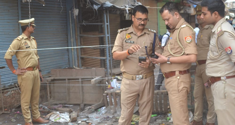kanpur blast ACP scans over 300 CCTV footage reprimands shops for not working