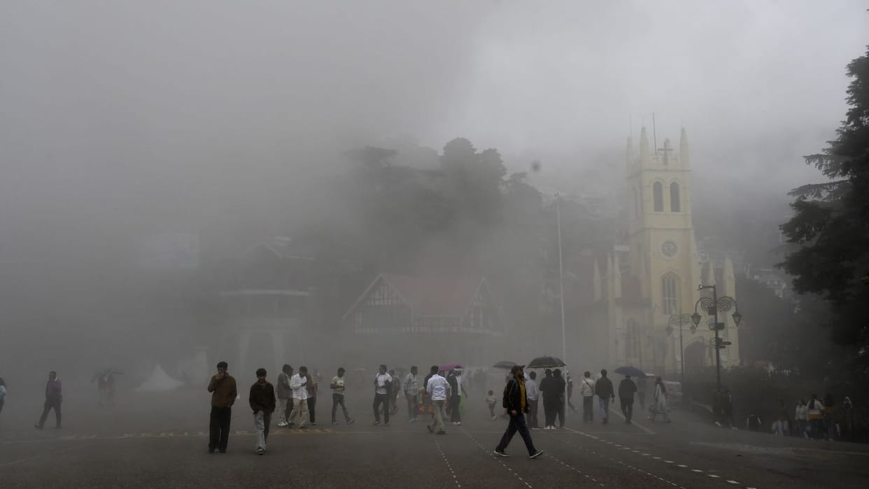 Clouds rain in Shimla clear weather in Himachal Pradesh from today until October 16 relief from the cold