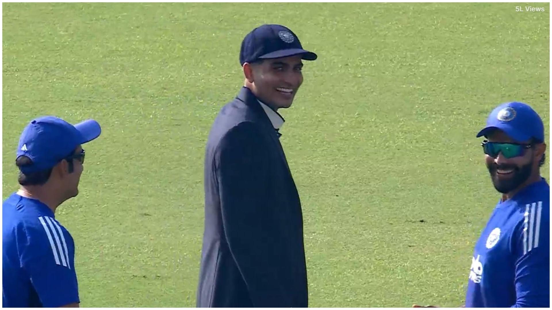 IND vs WI Photos: Shubman Gill Wins Toss First Time as Captain in Tests; Bumrah, Siraj, and Gambhir took jibe