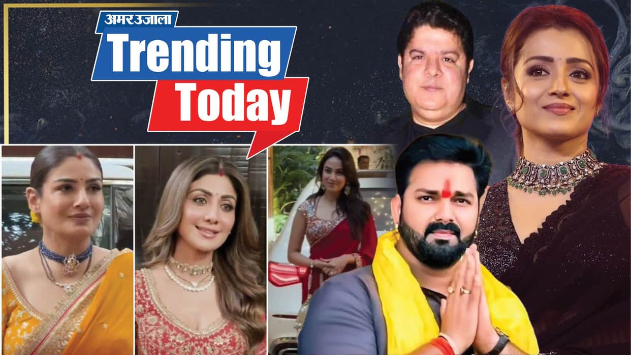 karwa chauth 2025 shilpa shetty raveena pawan singh sajid khan trisha krishnan kantara chapter 1