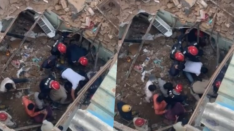 Delhi: दो मंजिला मकान भरभराकर गिरा, हादसे में महिला की मौत… पांच साल की बेटी घायल