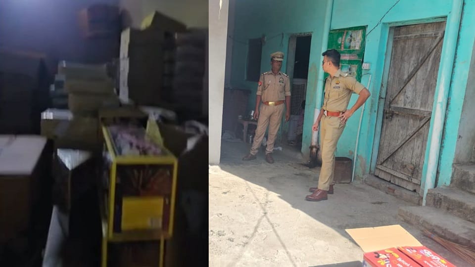 Excessive Firecrackers Seized in Sikandra Warehouse