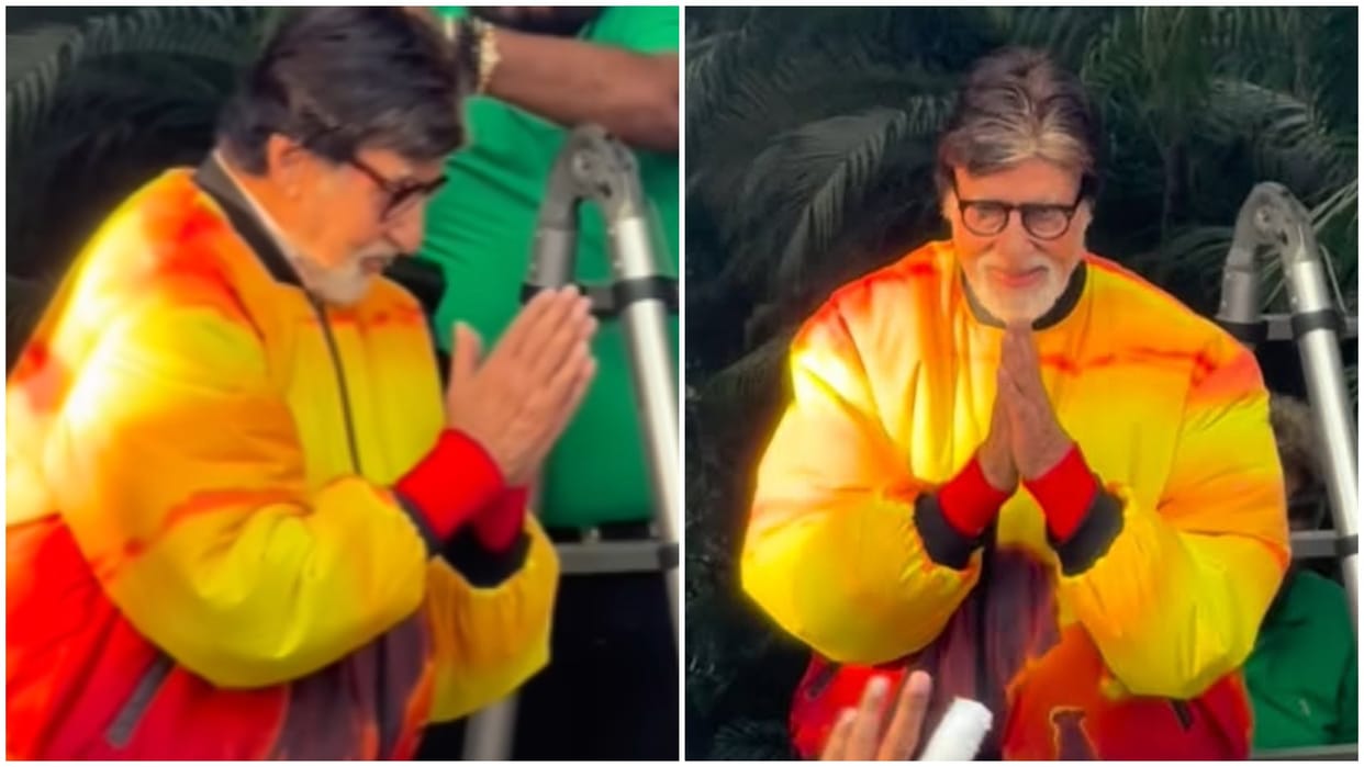 Amitabh bachchan celebrates his 83rd birthday with their fans video viral